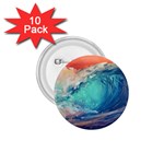 Artistic Wave Sea 1.75  Buttons (10 pack) Front