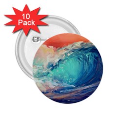 Artistic Wave Sea 2 25  Buttons (10 Pack)  by Semog4