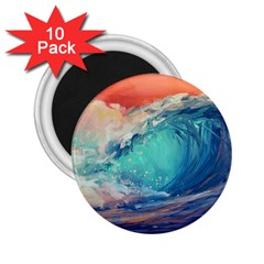 Artistic Wave Sea 2 25  Magnets (10 Pack)  by Semog4