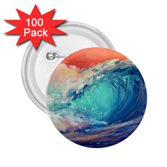 Artistic Wave Sea 2 25  Buttons (100 Pack)  by Semog4