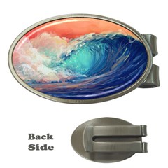 Artistic Wave Sea Money Clips (oval)  by Semog4