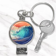 Artistic Wave Sea Nail Clippers Key Chain by Semog4