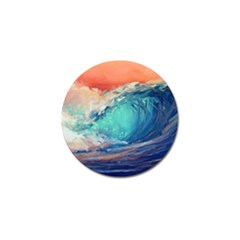 Artistic Wave Sea Golf Ball Marker by Semog4