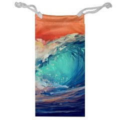 Artistic Wave Sea Jewelry Bag by Semog4