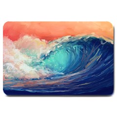 Artistic Wave Sea Large Doormat by Semog4