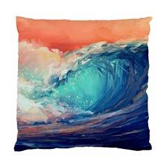 Artistic Wave Sea Standard Cushion Case (one Side) by Semog4