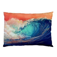 Artistic Wave Sea Pillow Case by Semog4