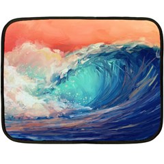 Artistic Wave Sea Fleece Blanket (mini) by Semog4