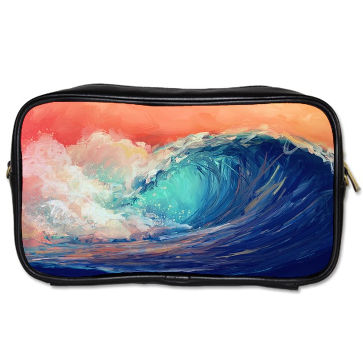 Artistic Wave Sea Toiletries Bag (One Side)