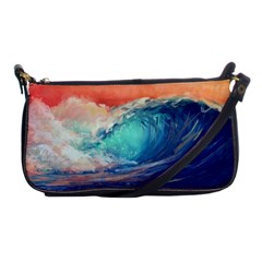 Artistic Wave Sea Shoulder Clutch Bag by Semog4