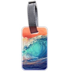 Artistic Wave Sea Luggage Tag (two Sides) by Semog4