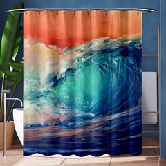 Artistic Wave Sea Shower Curtain 60  X 72  (medium)  by Semog4