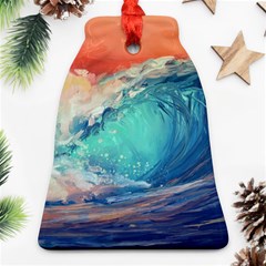 Artistic Wave Sea Bell Ornament (two Sides) by Semog4