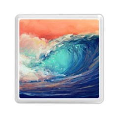 Artistic Wave Sea Memory Card Reader (square) by Semog4