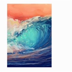 Artistic Wave Sea Large Garden Flag (two Sides) by Semog4