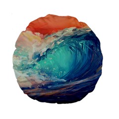 Artistic Wave Sea Standard 15  Premium Round Cushions by Semog4