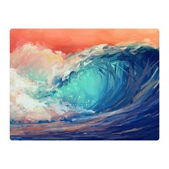 Artistic Wave Sea Two Sides Premium Plush Fleece Blanket (mini) by Semog4