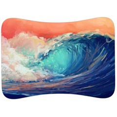 Artistic Wave Sea Velour Seat Head Rest Cushion by Semog4