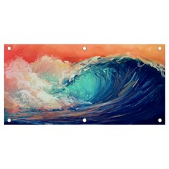 Artistic Wave Sea Banner And Sign 4  X 2  by Semog4