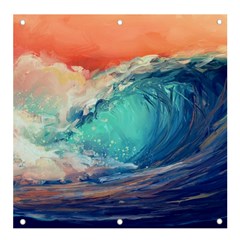 Artistic Wave Sea Banner And Sign 4  X 4  by Semog4