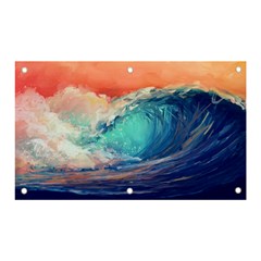 Artistic Wave Sea Banner And Sign 5  X 3  by Semog4