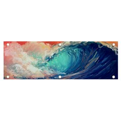 Artistic Wave Sea Banner And Sign 6  X 2  by Semog4