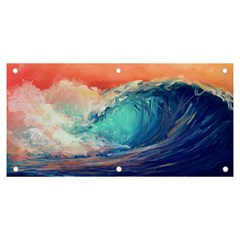 Artistic Wave Sea Banner And Sign 6  X 3  by Semog4