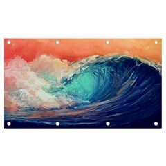 Artistic Wave Sea Banner And Sign 7  X 4  by Semog4