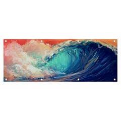 Artistic Wave Sea Banner And Sign 8  X 3  by Semog4