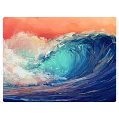 Artistic Wave Sea Premium Plush Fleece Blanket (extra Small) by Semog4