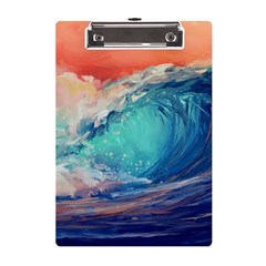 Artistic Wave Sea A5 Acrylic Clipboard by Semog4