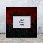 Dark Forest Jungle Plant Black Red Tree White Box Photo Frame 4  x 6  Front