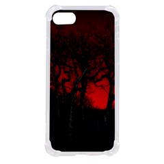 Dark Forest Jungle Plant Black Red Tree Iphone Se by Semog4