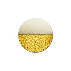 Texture Pattern Macro Glass Of Beer Foam White Yellow Art Golf Ball Marker (4 Pack) by Semog4