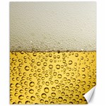 Texture Pattern Macro Glass Of Beer Foam White Yellow Art Canvas 8  x 10  8.15 x9.66  Canvas - 1