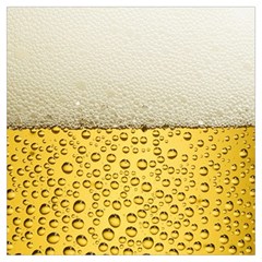 Texture Pattern Macro Glass Of Beer Foam White Yellow Art Lightweight Scarf  by Semog4