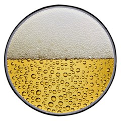 Texture Pattern Macro Glass Of Beer Foam White Yellow Art Wireless Fast Charger(black)