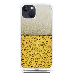 Texture Pattern Macro Glass Of Beer Foam White Yellow Art Iphone 13 Tpu Uv Print Case