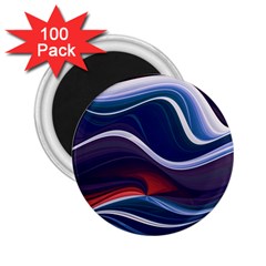 Wave Of Abstract Colors 2 25  Magnets (100 Pack)  by Semog4