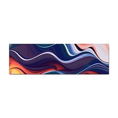 Wave Of Abstract Colors Sticker (bumper) by Semog4