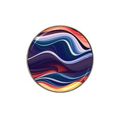 Wave Of Abstract Colors Hat Clip Ball Marker (4 Pack) by Semog4