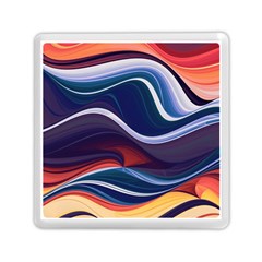 Wave Of Abstract Colors Memory Card Reader (square) by Semog4