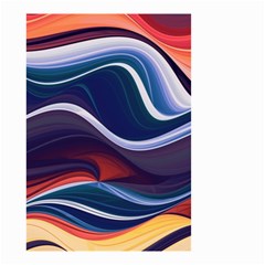 Wave Of Abstract Colors Small Garden Flag (two Sides) by Semog4