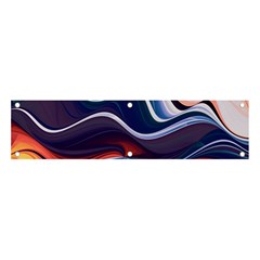 Wave Of Abstract Colors Banner And Sign 4  X 1  by Semog4