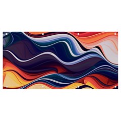 Wave Of Abstract Colors Banner And Sign 8  X 4  by Semog4