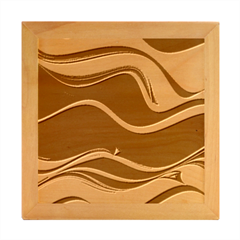 Wave Of Abstract Colors Wood Photo Frame Cube by Semog4