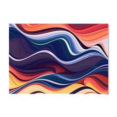 Wave Of Abstract Colors Crystal Sticker (a4)