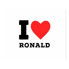 I Love Ronald Two Sides Premium Plush Fleece Blanket (large) by ilovewhateva