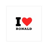 I love ronald Square Satin Scarf (30  x 30 ) Front