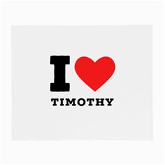 I Love Timothy Small Glasses Cloth (2 Sides) by ilovewhateva